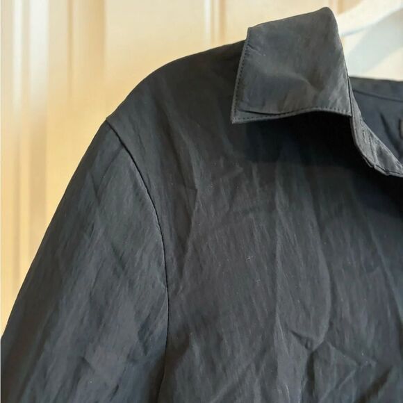 Madewell Black collared relaxed fit blouse size Medium in EUC! - Picture 8 of 12